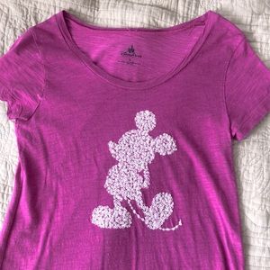 Purple Sequin Mickey Mouse T-shirt